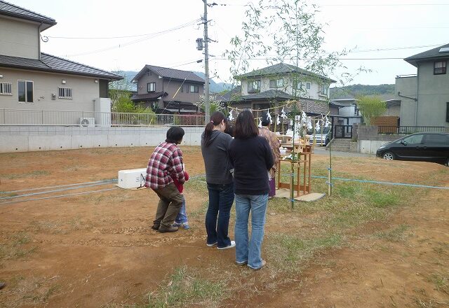 地鎮祭が行われました。